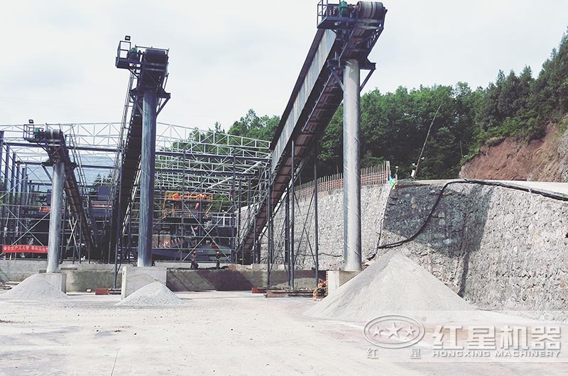 四川客戶現(xiàn)場，機(jī)制砂成品