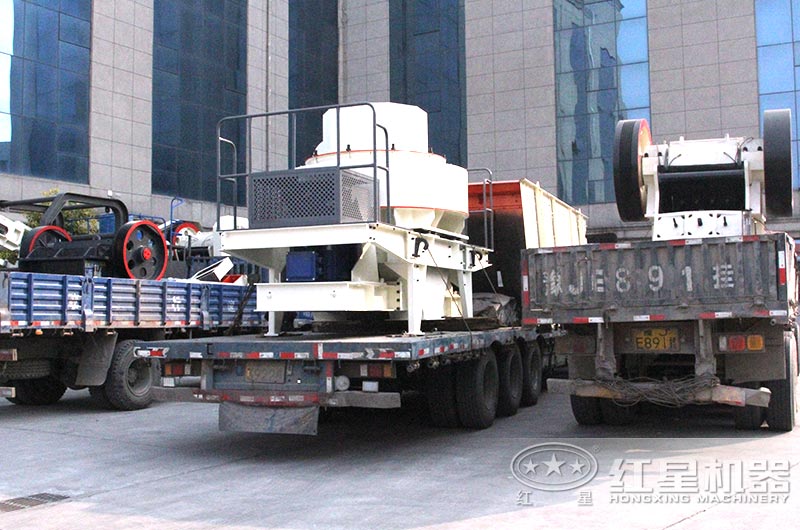 河卵石制砂生產線設備發(fā)往山西