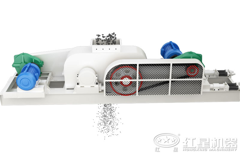 小型對(duì)輥式粉碎機(jī)設(shè)備圖