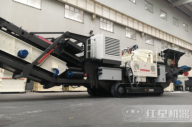 圖2：履帶式碎石機配置反擊破