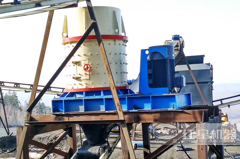 立軸復合式制砂機生產現(xiàn)場