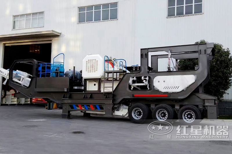 鄂破建筑材料粉碎機，粗碎+除鐵+給料