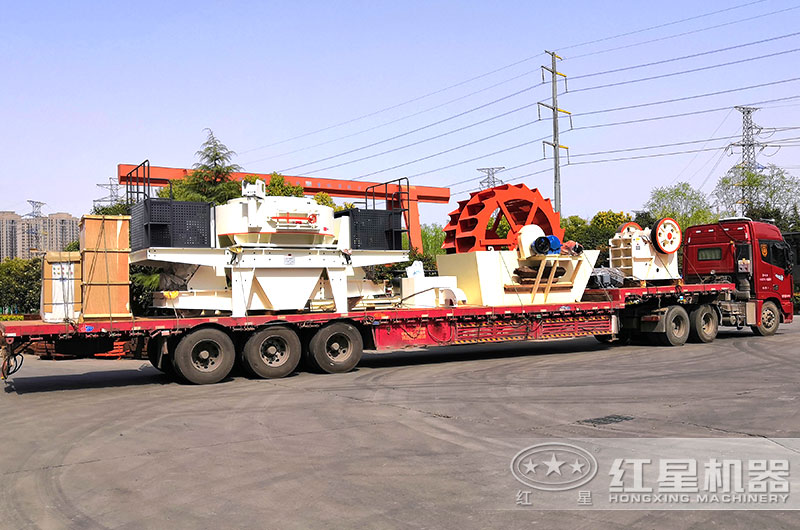 全套碎石粉沙機設備發(fā)貨