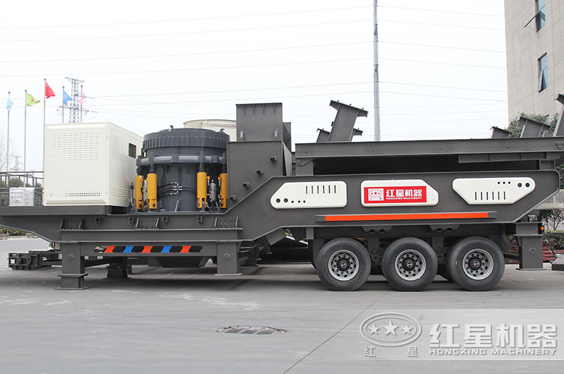 流動式砂石粉碎機圖片、圓錐破