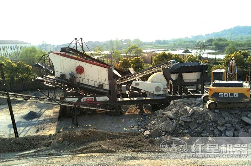 建筑垃圾破碎機處理現(xiàn)場 建筑垃圾破碎機處理現(xiàn)場