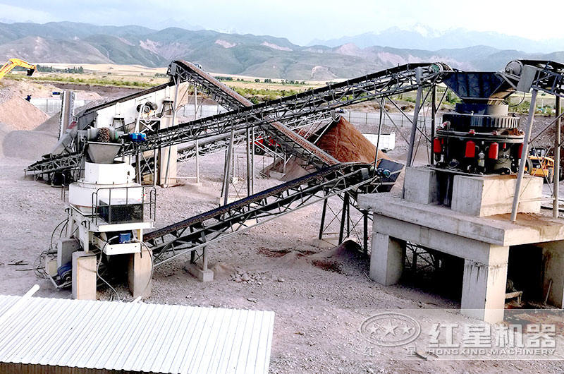 砂石生產(chǎn)現(xiàn)場(chǎng):圓錐破碎機(jī)+沖擊式破碎機(jī) 砂石生產(chǎn)現(xiàn)場(chǎng):圓錐破碎機(jī)+沖擊式破碎機(jī)