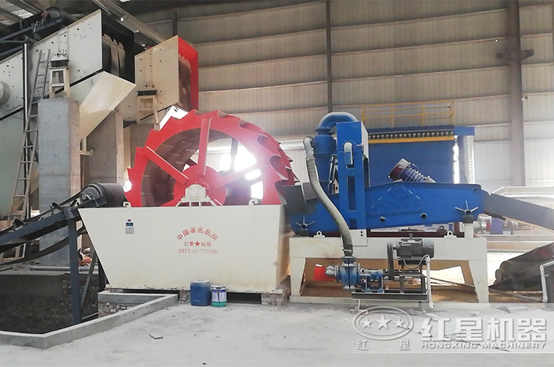 室內(nèi)洗砂細沙回收一體機現(xiàn)場